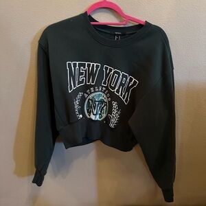 Forever 21 Dark Green New York Athletic Sweatshirt